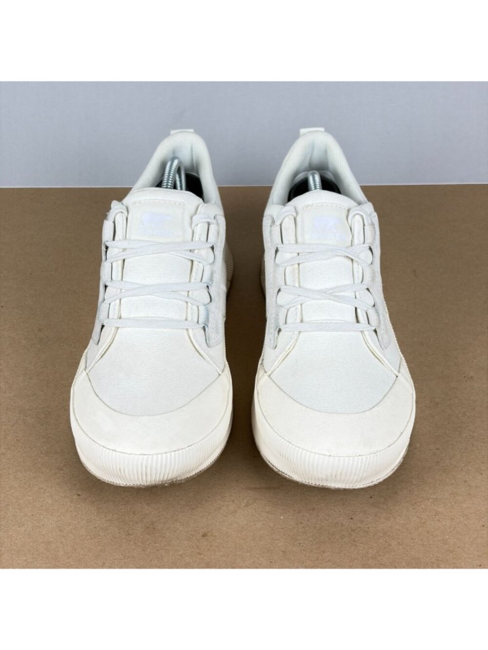 Sorel Out N About III Low Canvas Sneakers Womens 10 White Lace Up Shoes - Picture 2 of 10